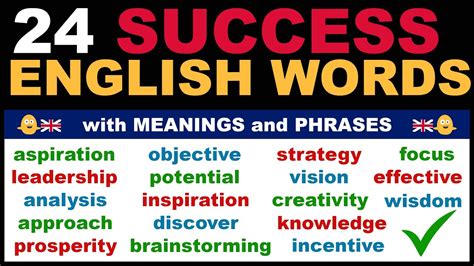50 words for success.